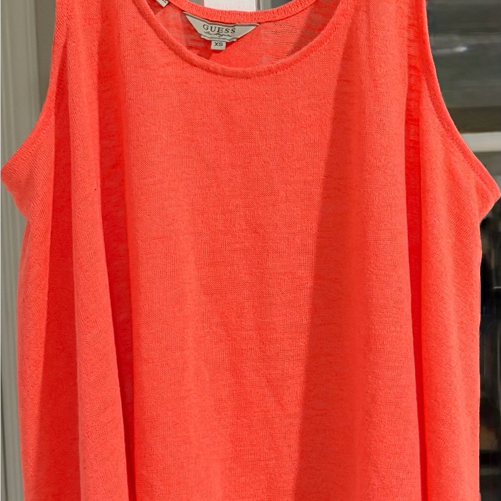 Guess Bright Coral Tank Top
